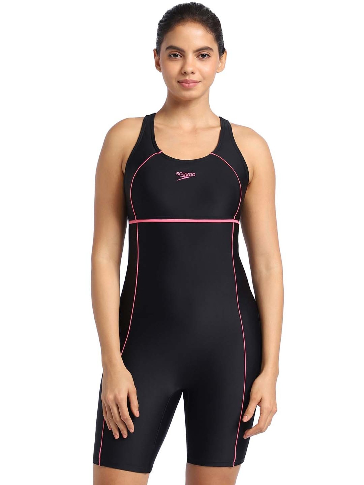Speedo Black Plain Swimwear