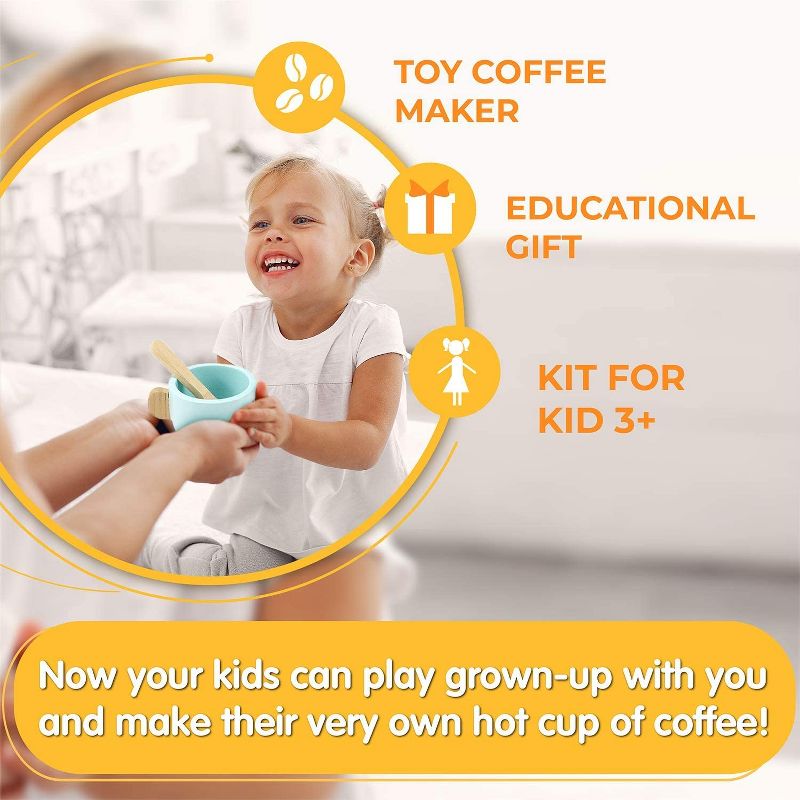 Melissa & Doug Stir and Serve Cooking Utensils (7pc) - Stainless Steel and Wood