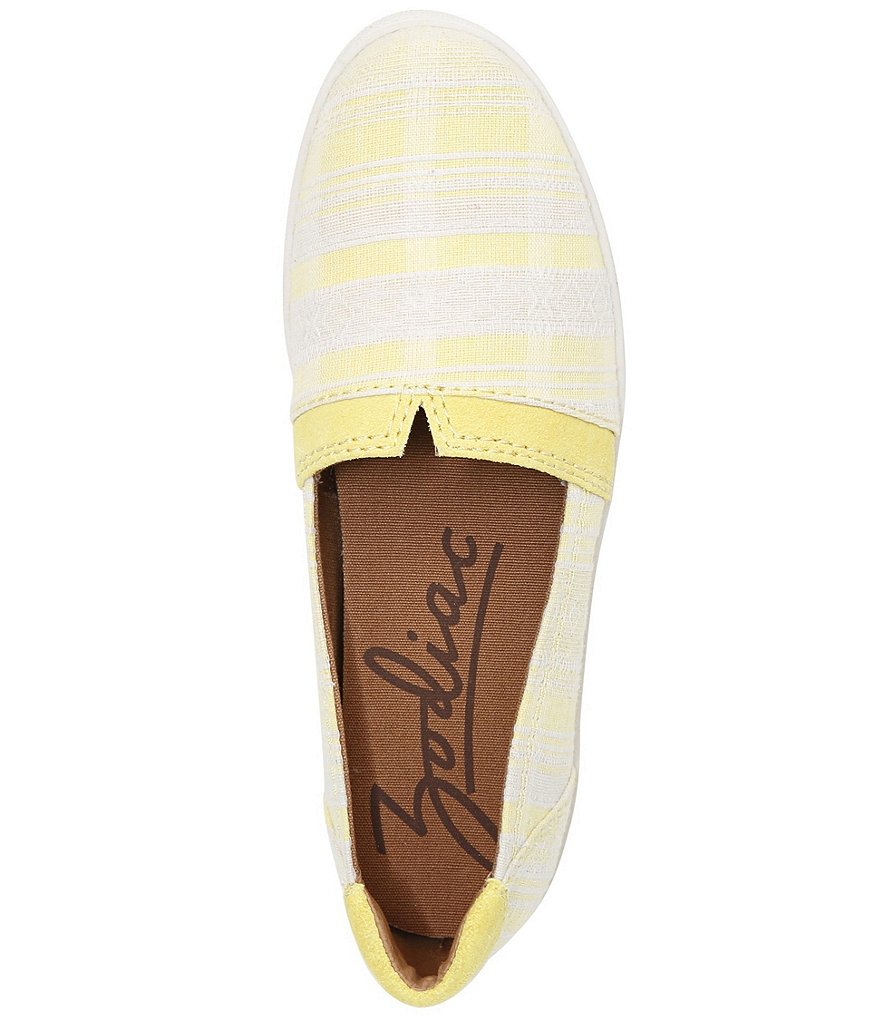 Zodiac Vane Plaid Fabric Slip-On Flats
