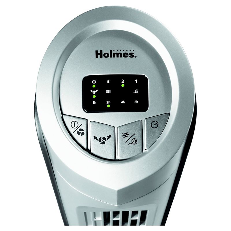 32" Oscillating Tower Fan Black/Silver - Holmes