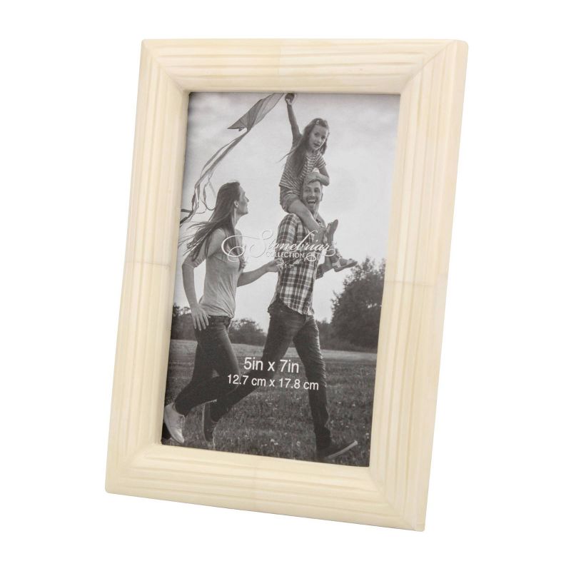 5" x 7" Round Bone Single Photo Frame - Stonebriar Collection