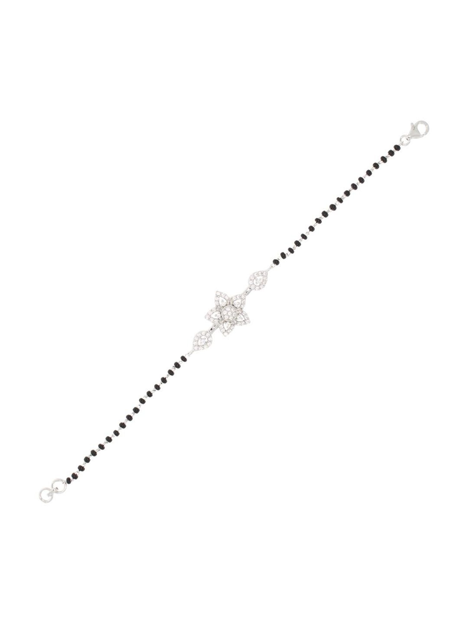 Anayra 92.5 Sterling Silver Mangalsutra Bracelet for Women