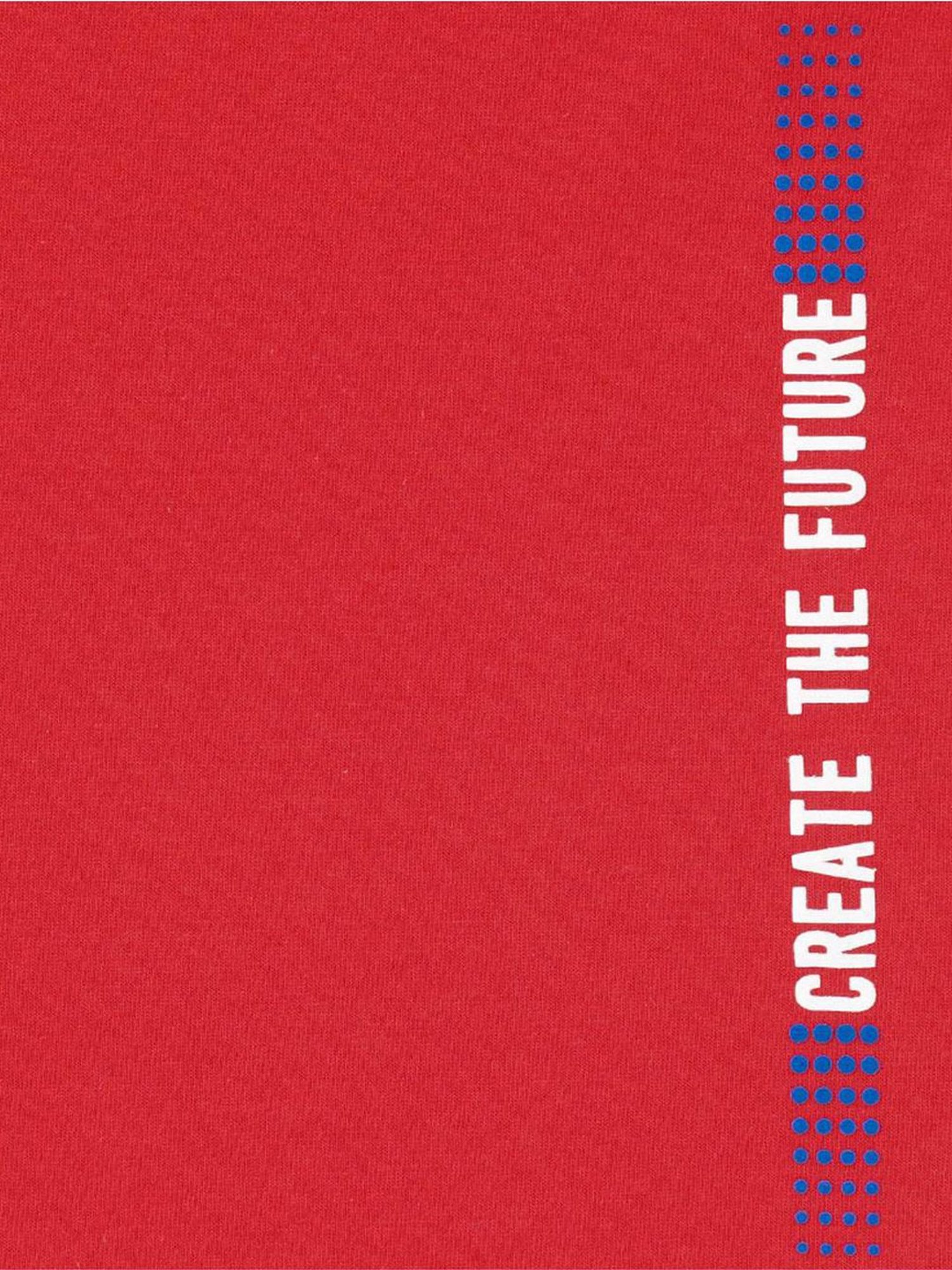 Edheads Kids Red & Blue Cotton Color Block Full Sleeves T-Shirt