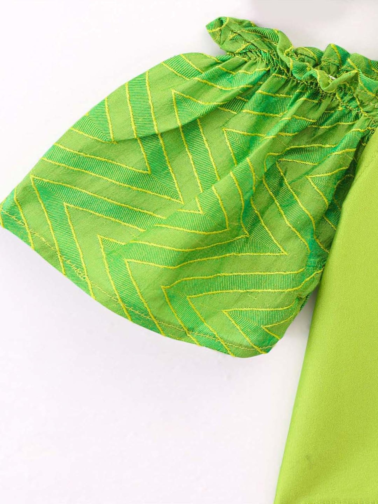 TWISHA Kids Green & Pink Regular Fit Top Set