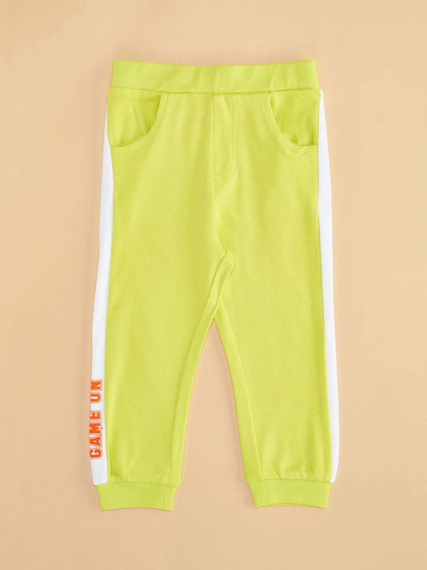 Pantaloons Baby Lemon Yellow & White Cotton Cut N Sew Full Sleeves Top Set