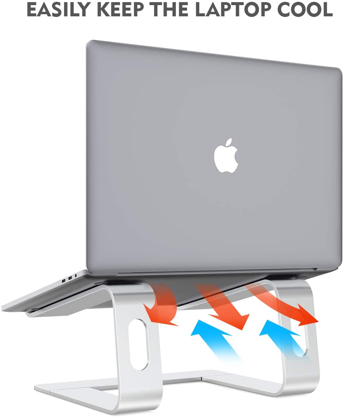 Laptop Stand, Ergonomic Aluminum Laptop Mount Computer Stand for 10-15.6" Laptops, Detachable Laptop Riser Notebook Holder Stand Compatible with MacBook Air Pro, Dell XPS, Lenovo More