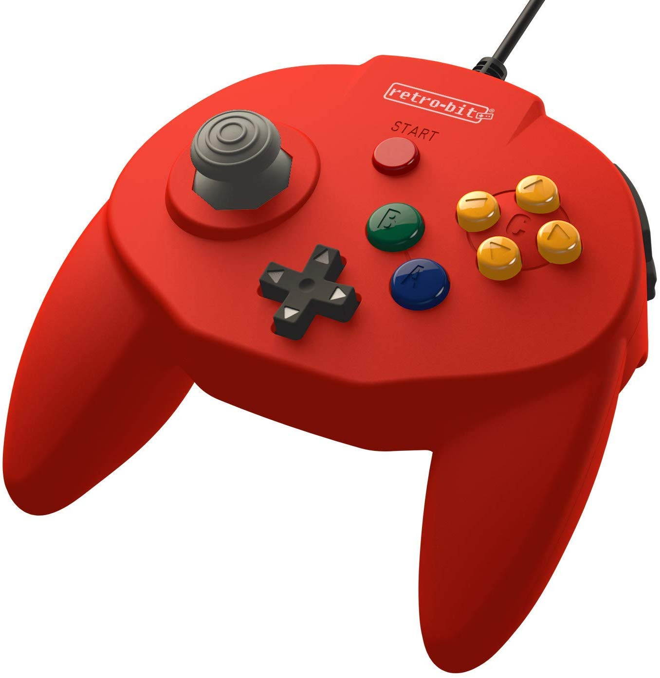 Retro-Bit Tribute N64 USB Controller for PC/Mac, Nintendo Switch - Red NEW