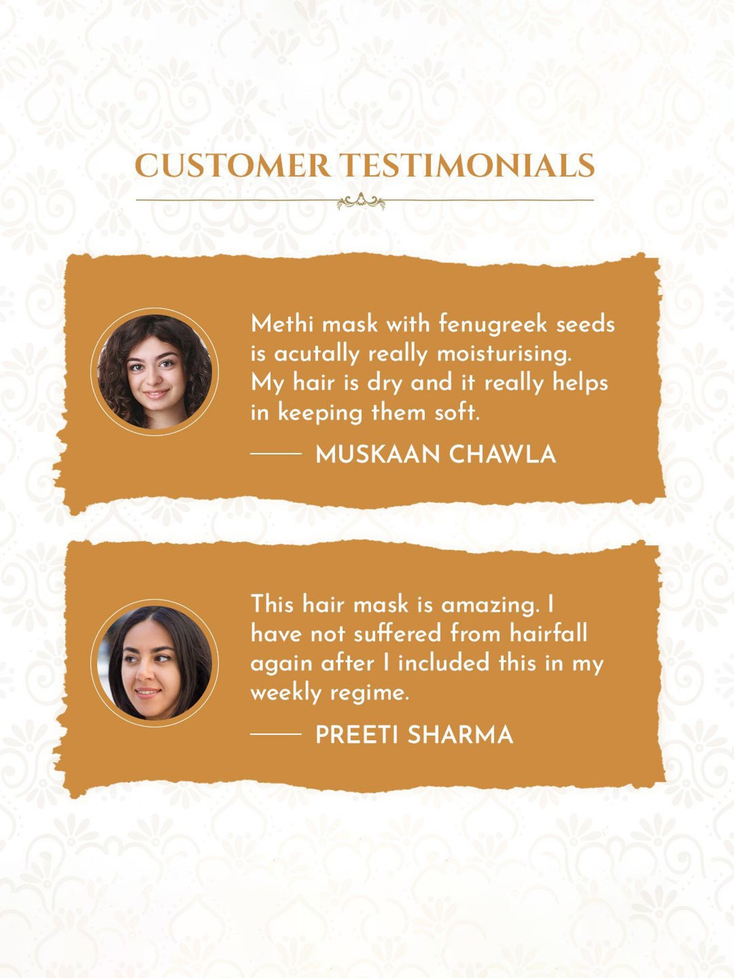 Khadi Essentials Fenugreek Hair Mask with Bhringraj & Frankincense for Hair Growth - 200 gm