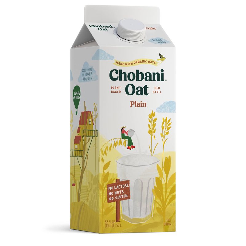 Chobani Oat Plain OatMilk - 52 fl oz
