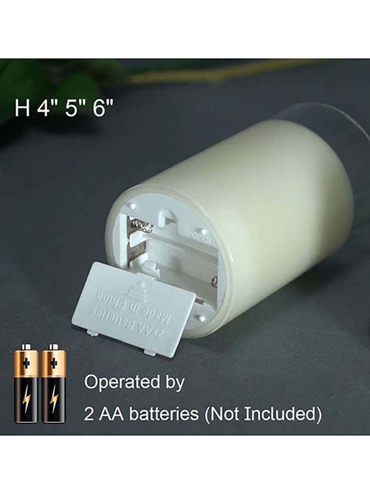 Xergy Glass Battery Operated Flameless LED Candles with Remote - Set of 3 (White)