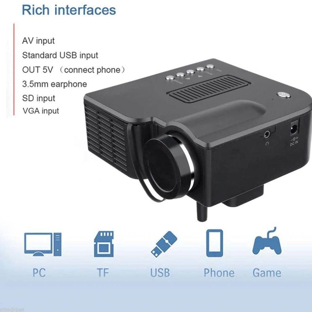 Full HD 1080P LED Smart Home Theater Projector 7000Lumen 3D Video HDMI Dustproof