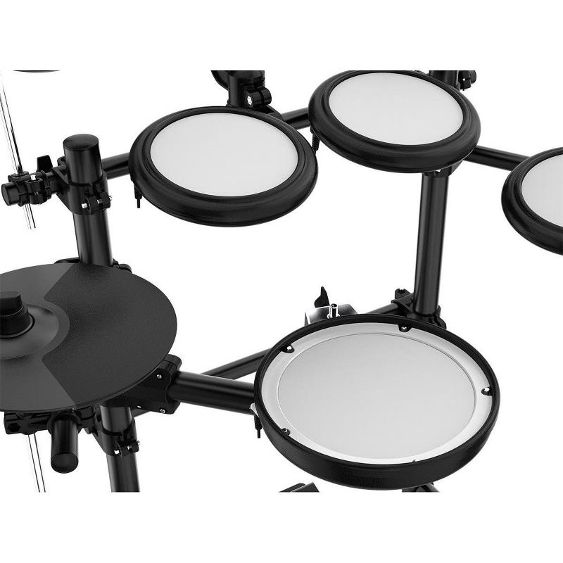 Monoprice 5-piece Electronic Drum Kit with Mesh Heads and 8in Double Trigger Snare, 12 kits with 144 Sounds, Drum Sticks Included - Stage Right Series