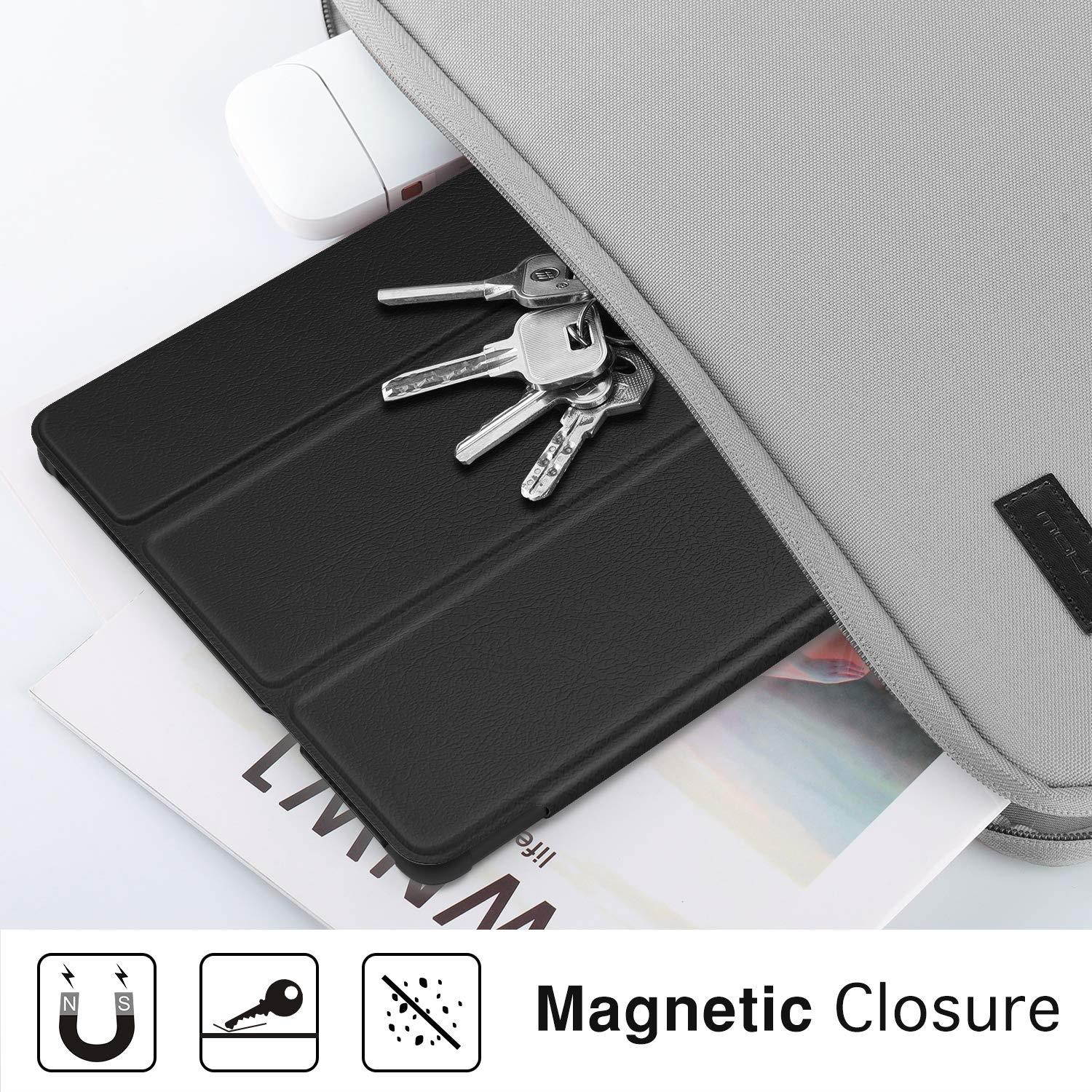 MoKo Case for Samsung Galaxy Tab A 10.5 2018 - Ultra Lightweight Slim-Shell Stand Cover Case with Auto Wake/Sleep Function for Samsung Galaxy Tab A 10.5 Inch SM-T590/T595/T597 Tablet, Black