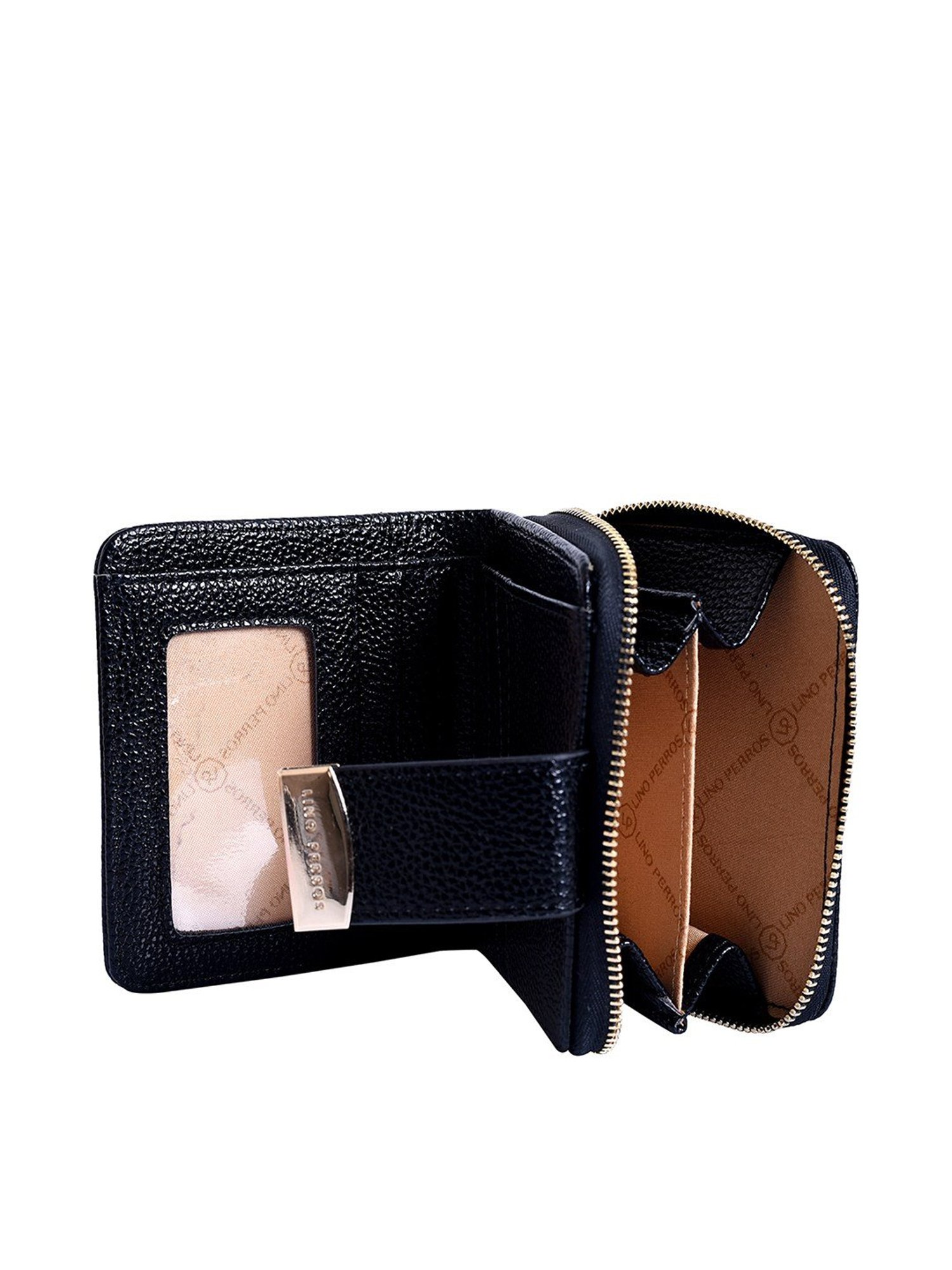 Lino Perros Core Navy Textured  Bi-Fold Wallet for Women