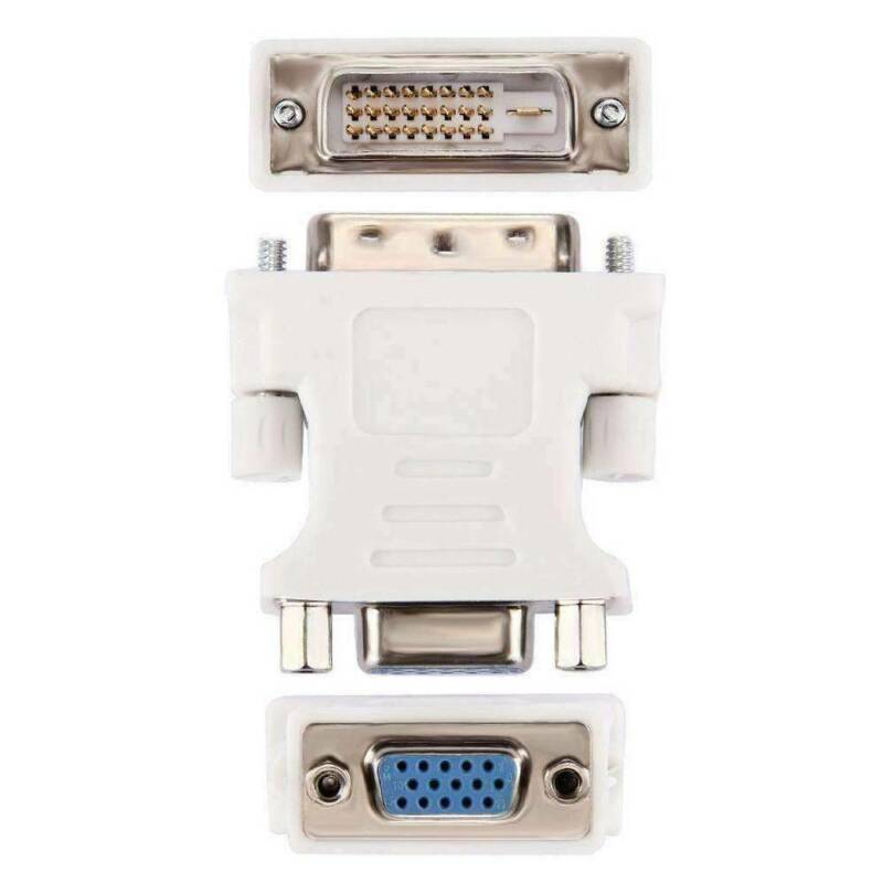 DVI to VGA Adapter DVI 24+1 to VGA White Adapter