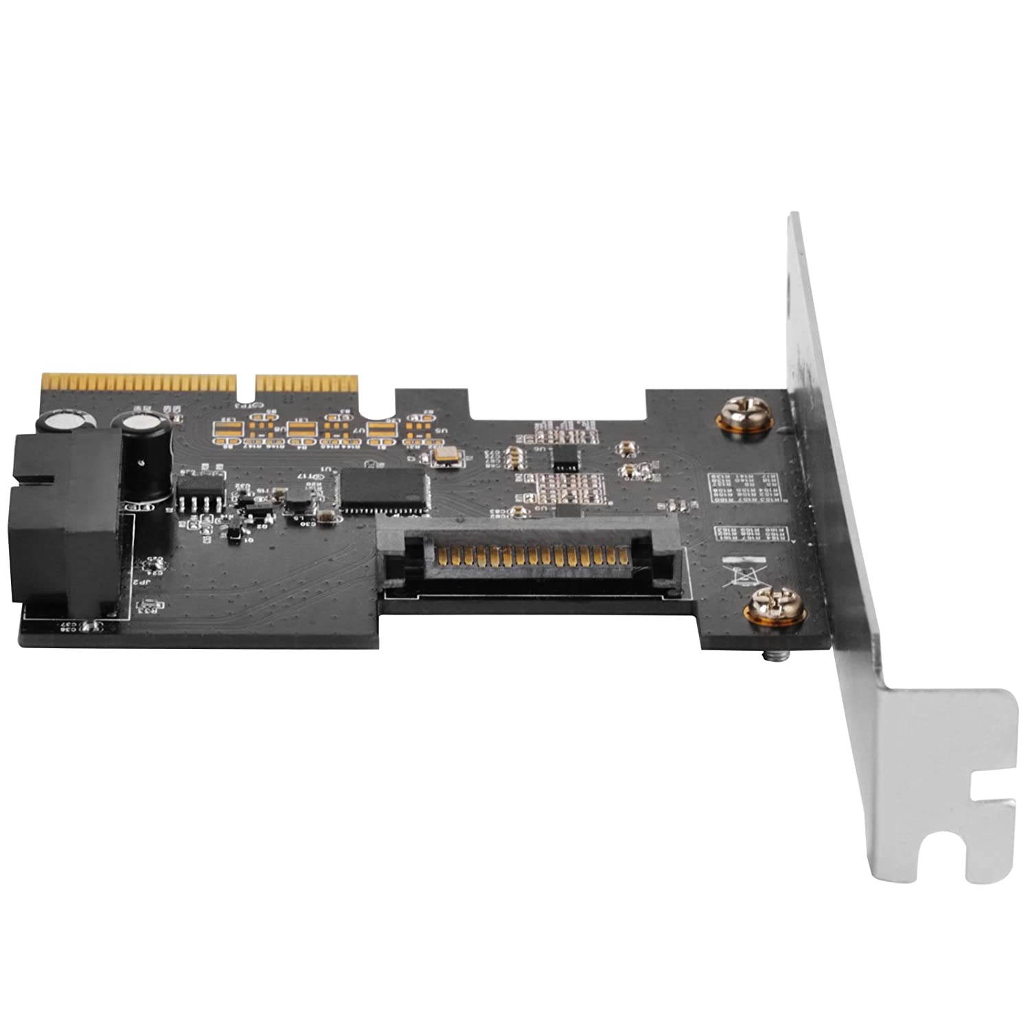 SilverStone Technology SST-ECU04-E-USA USB 3.1 Gen2 PCIe Card with Internal 19Pin Connector Plus Pericom Redriver Ecu04-E-USA