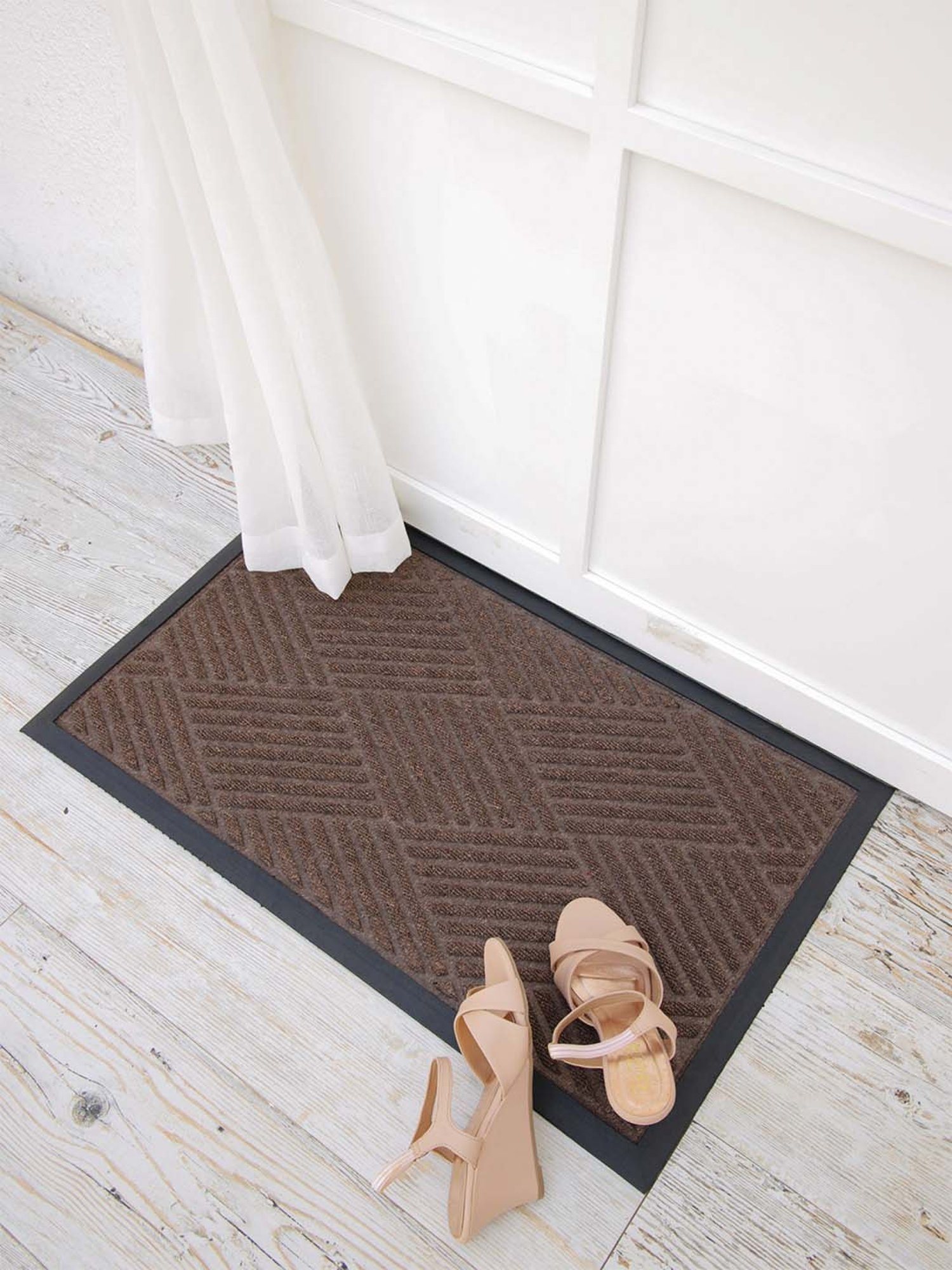 Freelance Grey PVC Set of 1 Door Mats