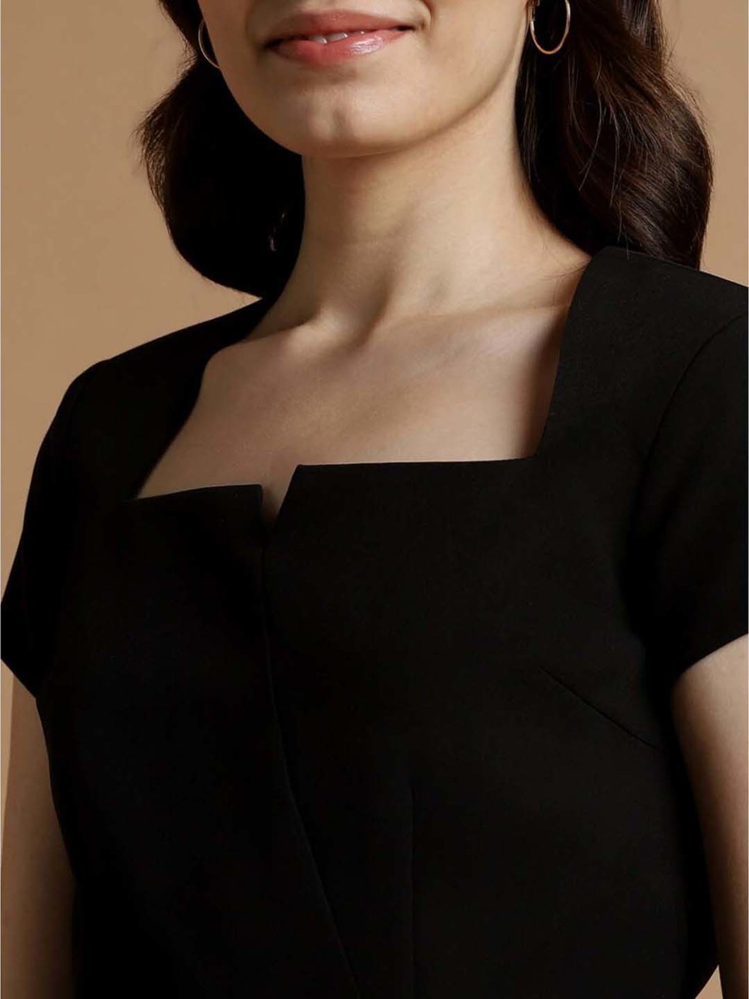 Allen Solly Black Cotton Top