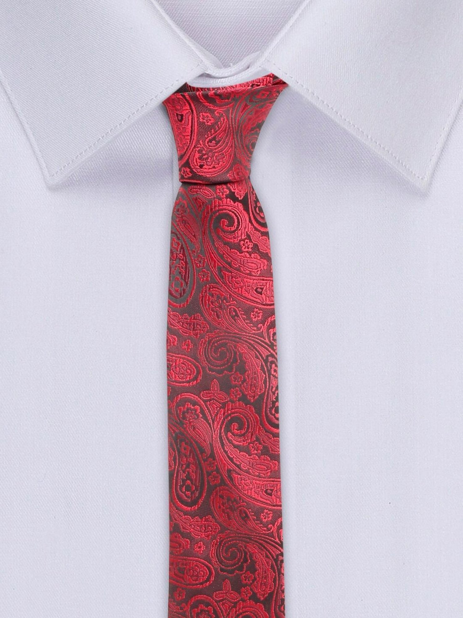 Louis Stitch Red Printed Necktie Gift Set - Set of 5