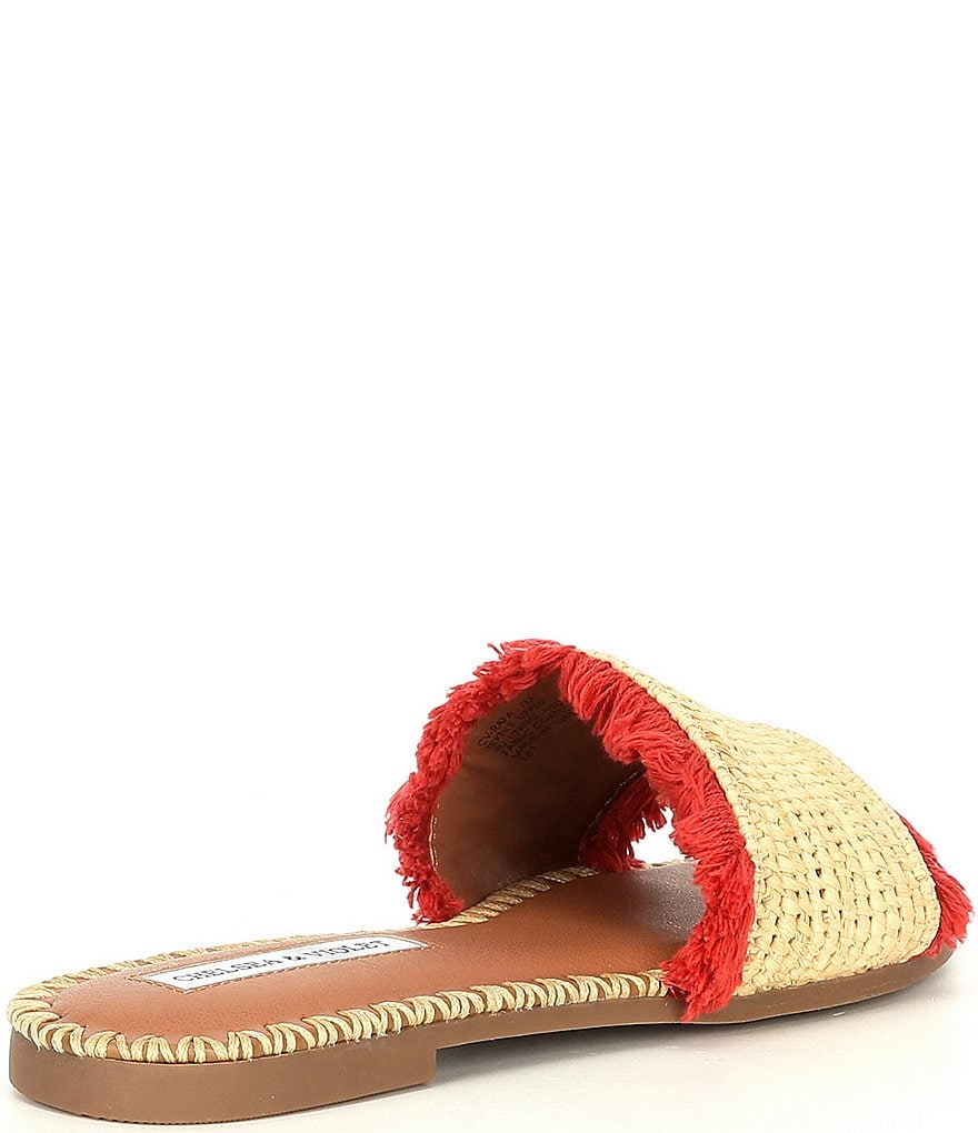 Chelsea & Violet Rafa Fringe Flat Sandals