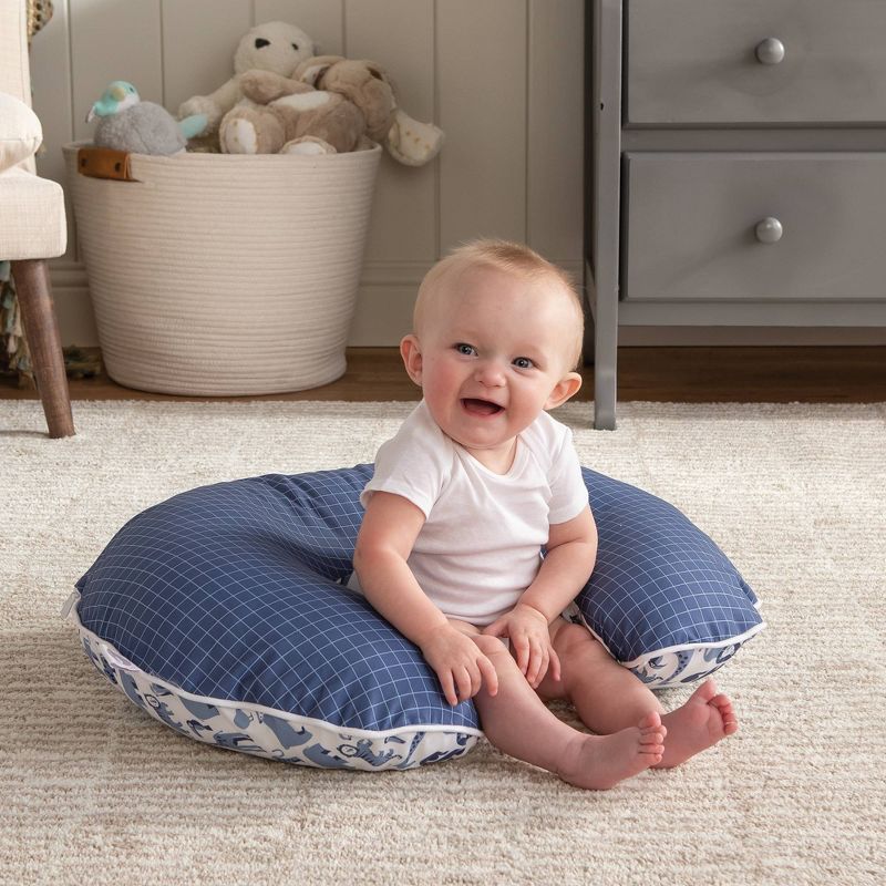 Boppy Original Nursing Pillow Cover - Gray Gold Giraffes