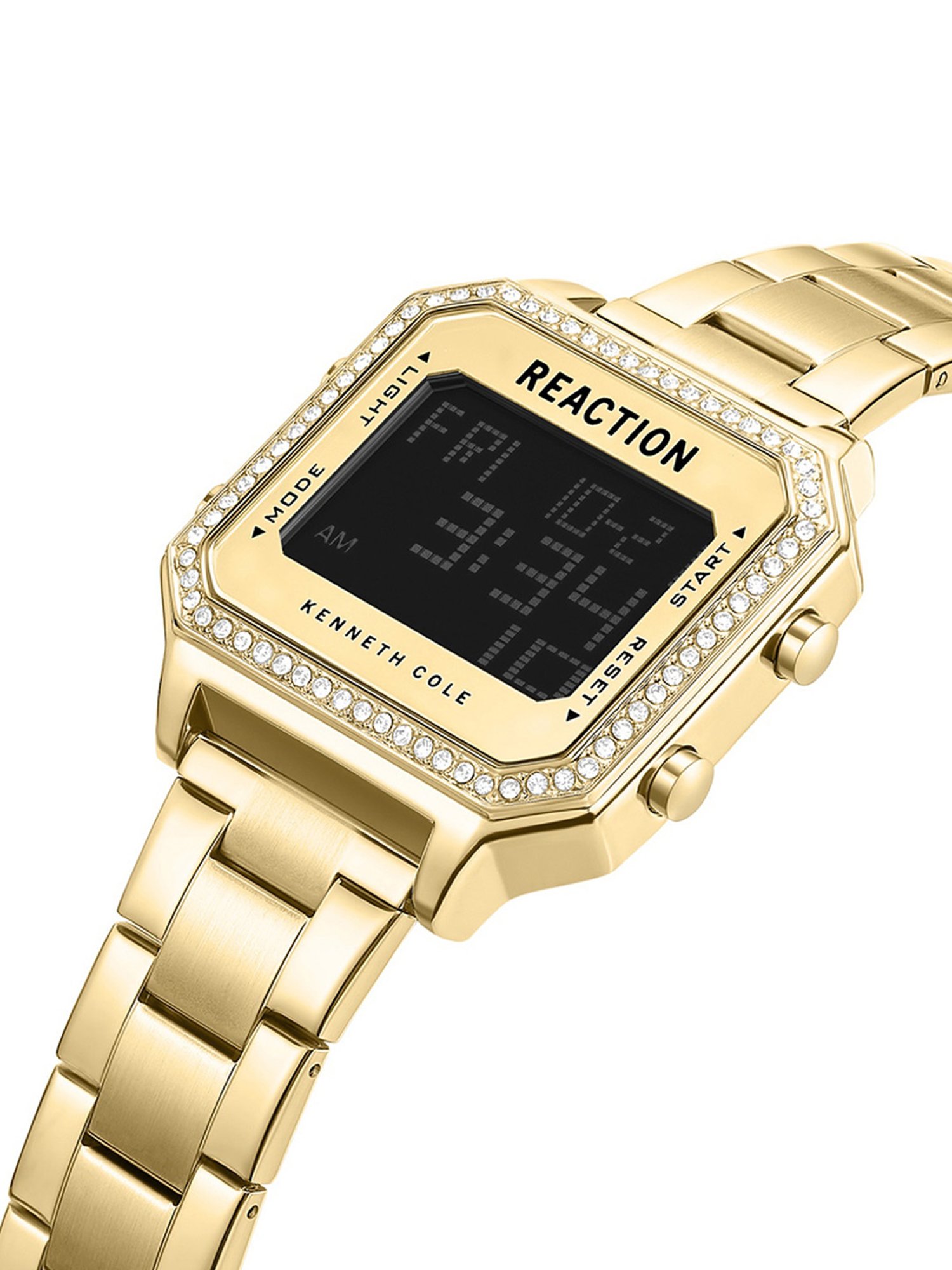 REACTION KENNETH COLE  Digital Stainless Steel Strap Watch for Women's  - KRWGJ9007904