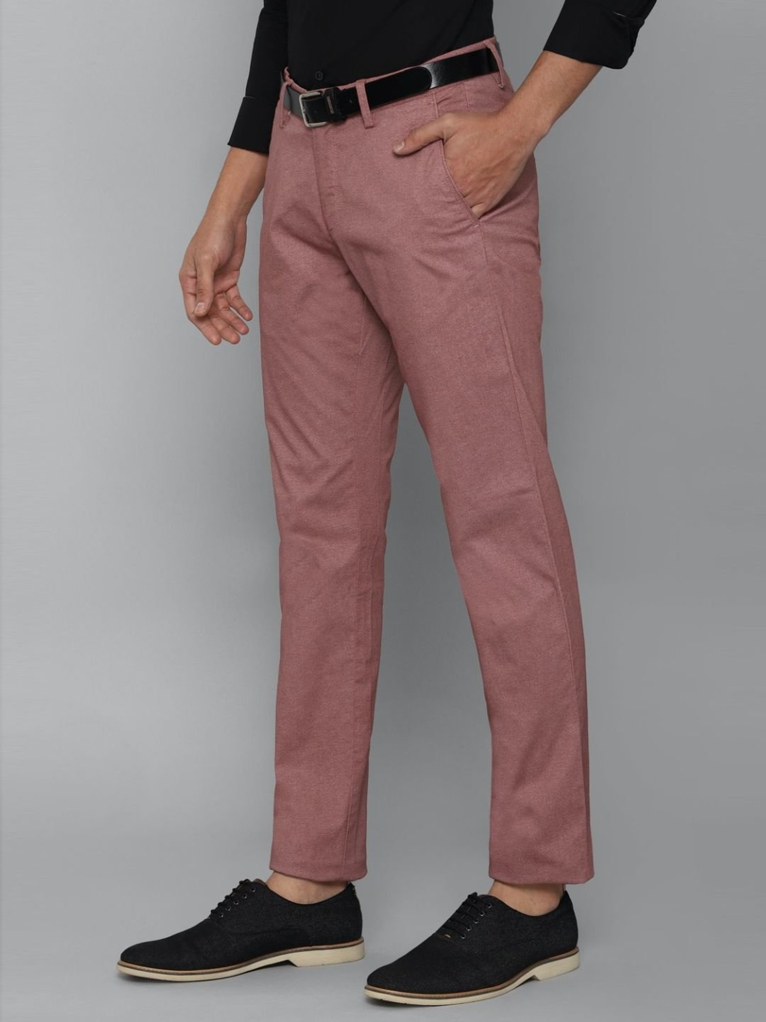 WES Casuals by Westside Olive Relaxed-Fit Mid-Rise Cotton Blend Joggers