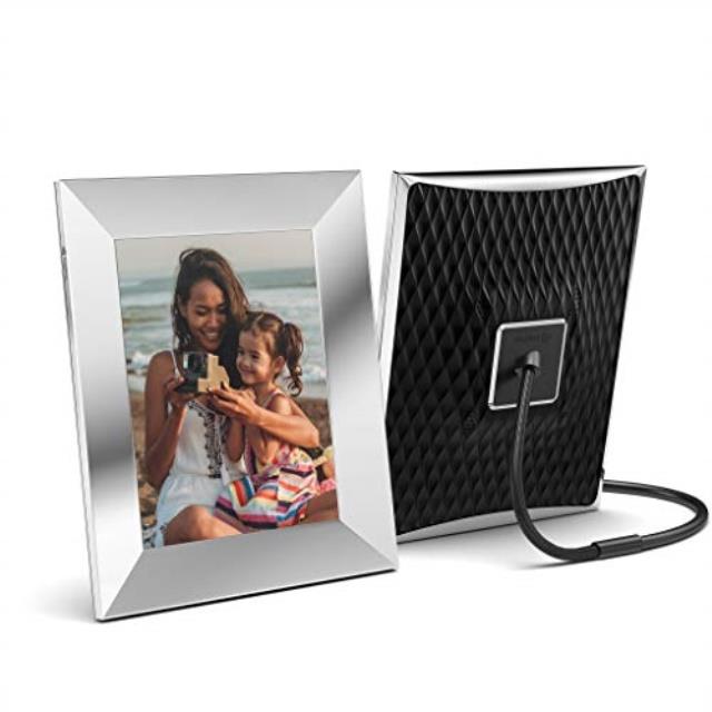 Nixplay 2K Smart Digital Picture Frame 9.7 Inch Silver - Share Moments Instantly via App or Email