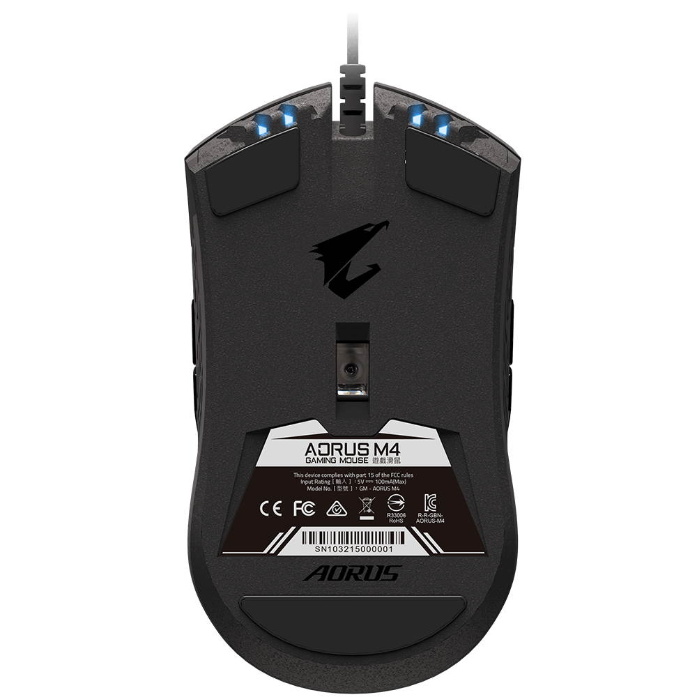 GIGABYTE AORUS RGB 16000 dpi Optical Sensor Fully Programmable and Saved Onboard 16.7M Customizable Lighting Gaming Mouse - GM-AORUS M5