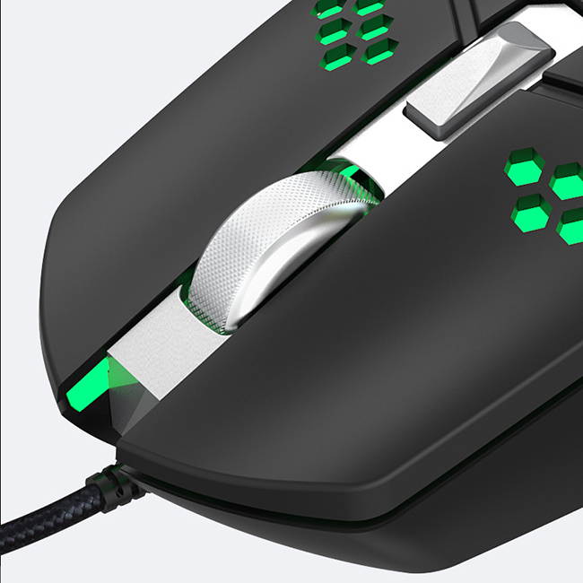 Cooling Mouse Optical Gaming Mice 2400dpi 6 Buttons USB Wired Mouse