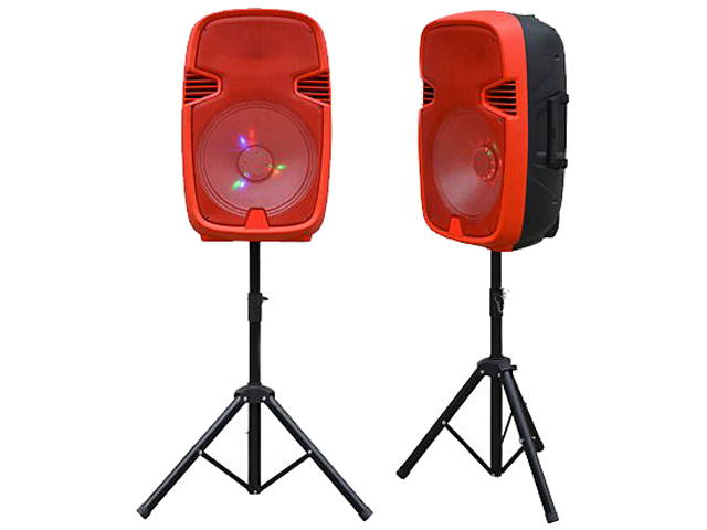 IQ Sound Speaker System - Portable - Battery Rechargeable - Wireless Speaker(s) - Red