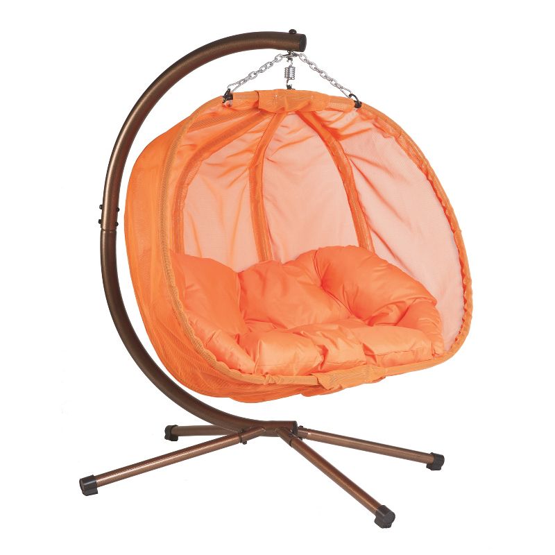 Textilene Hanging Pumpkin Chair - Orange - Flowerhouse