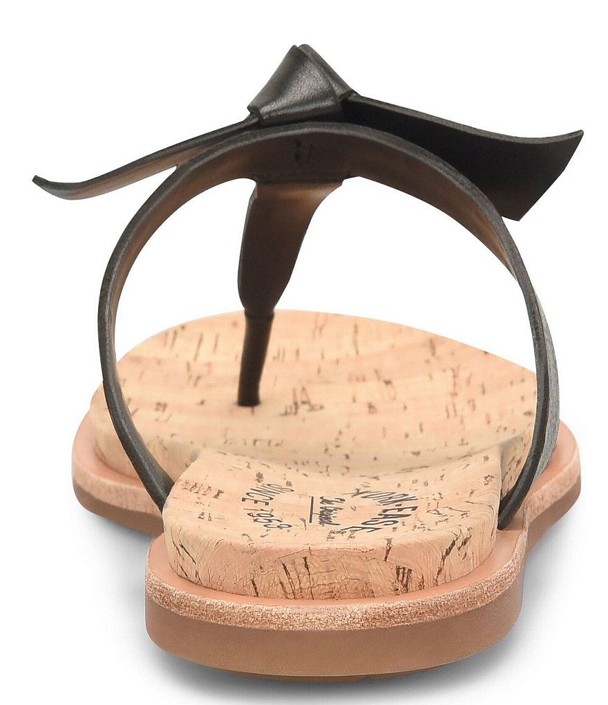 Kork-Ease Blake Leather Knot Bow Thong Flat Sandals