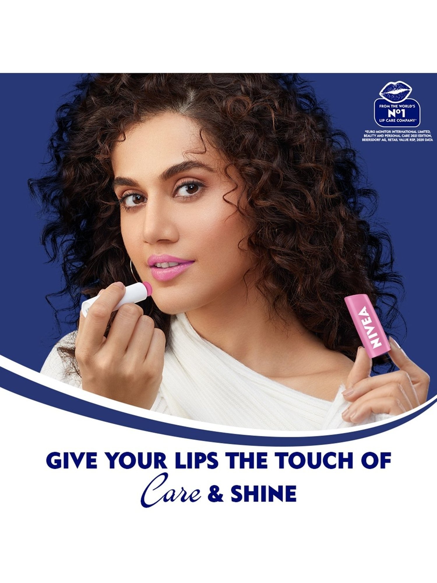 Nivea 24H Moisture Women Lip Balm Soft Rose - 4.8 gm