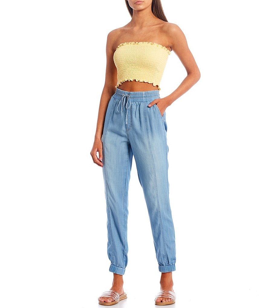 Double Zero Smocked Tube Top