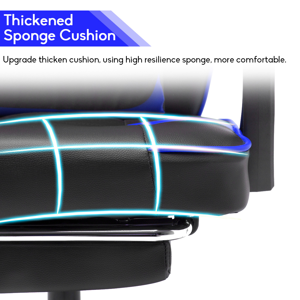 High Back Racing Gaming Chair Computer Desk Chair Adjustable Swivel Office Chair