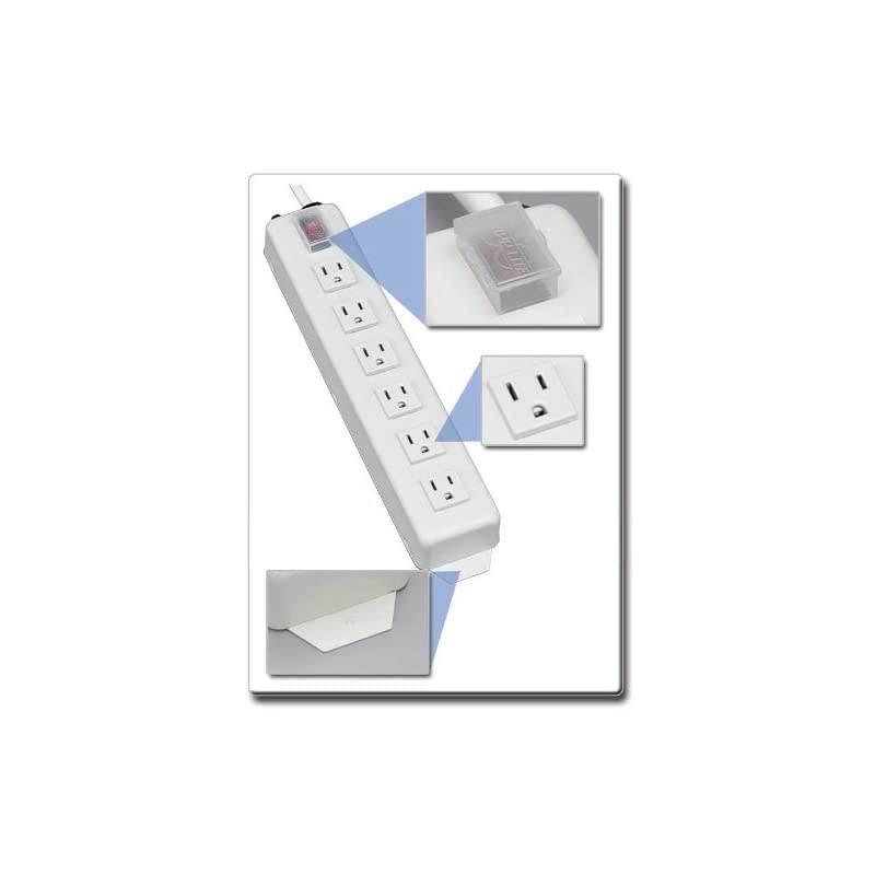 6 Outlet Home Office Power Strip 15ft Cord with 515P Plug TLM615NCGray