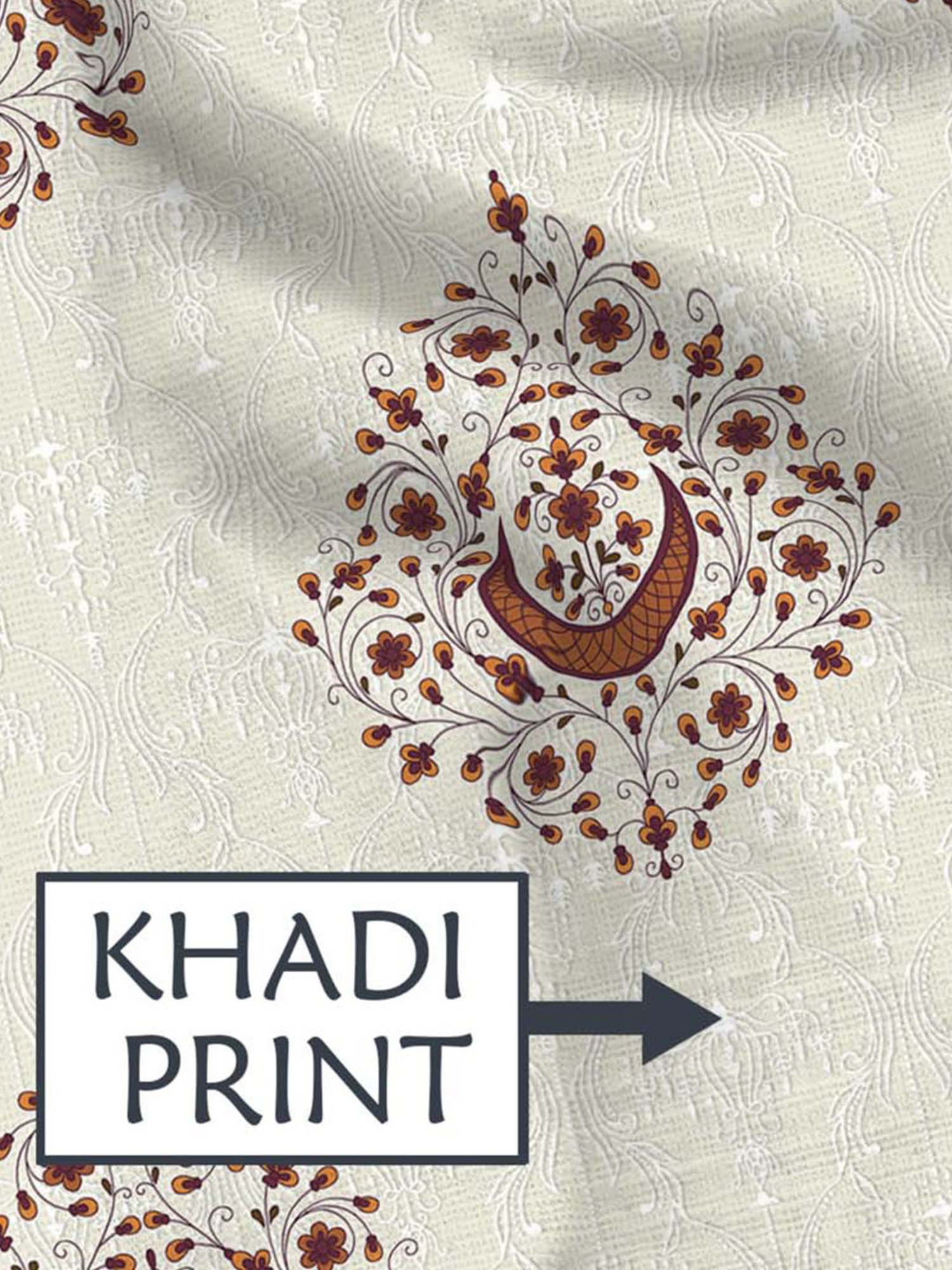 Bella Casa Stella Collection Orange Cotton 180 TC King Size Bedsheet with 2 Pillow Covers