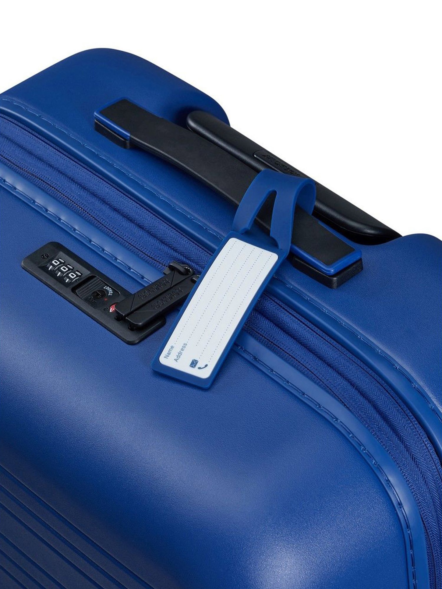 American Tourister Novastream Navy Blue Solid Hard Trolley Bag - 67 cm