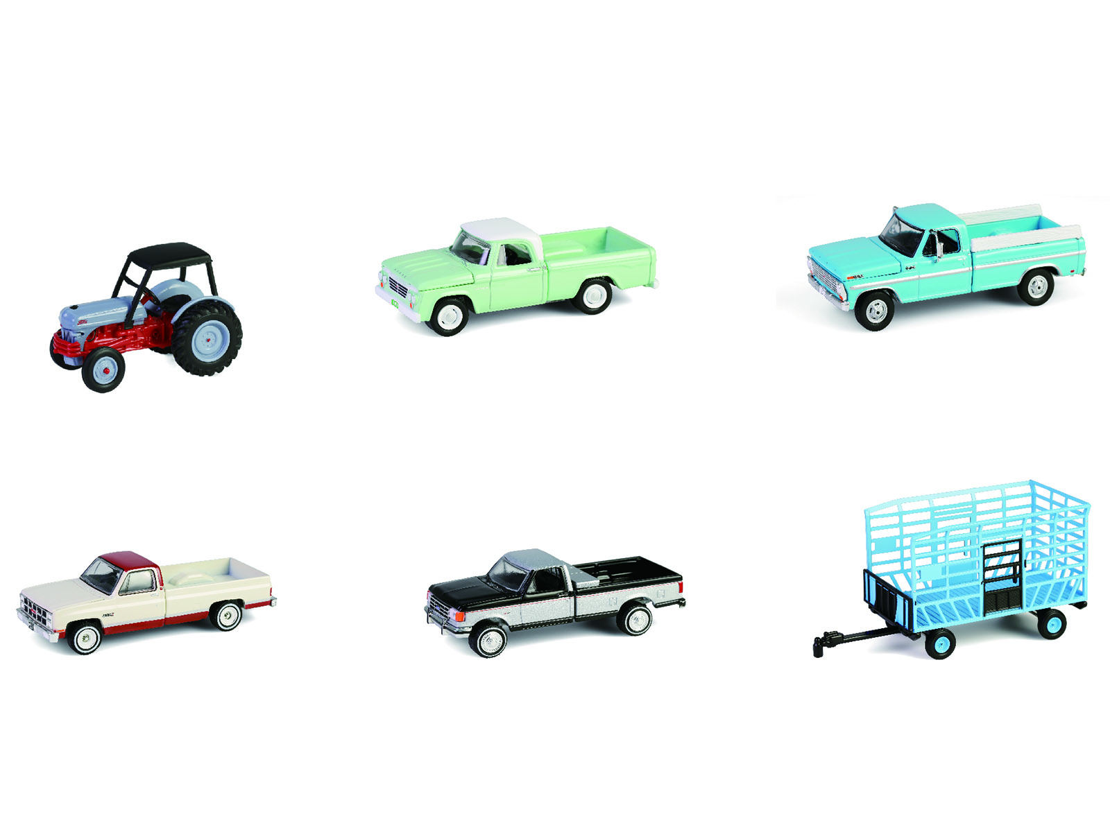 "Down on the Farm" Series 10 Set of 6 pieces 1/64 Diecast Models by Greenlight