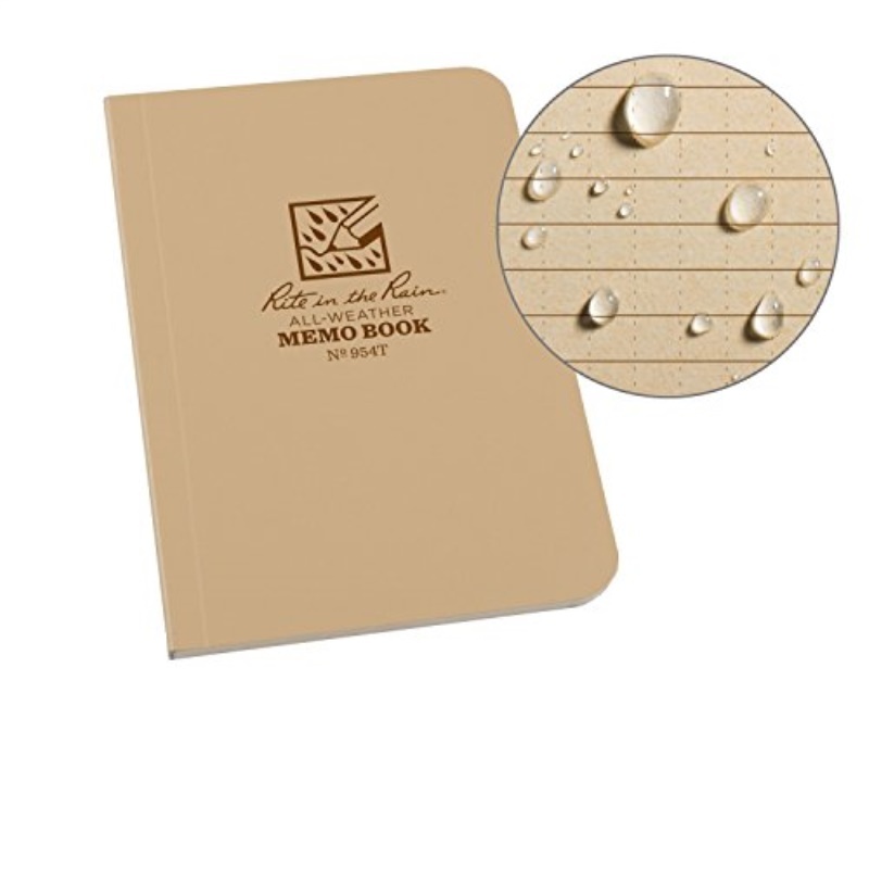 RITE IN THE RAIN 954T All Weather Memo Book,Univ,3-1/2 x 5 in.