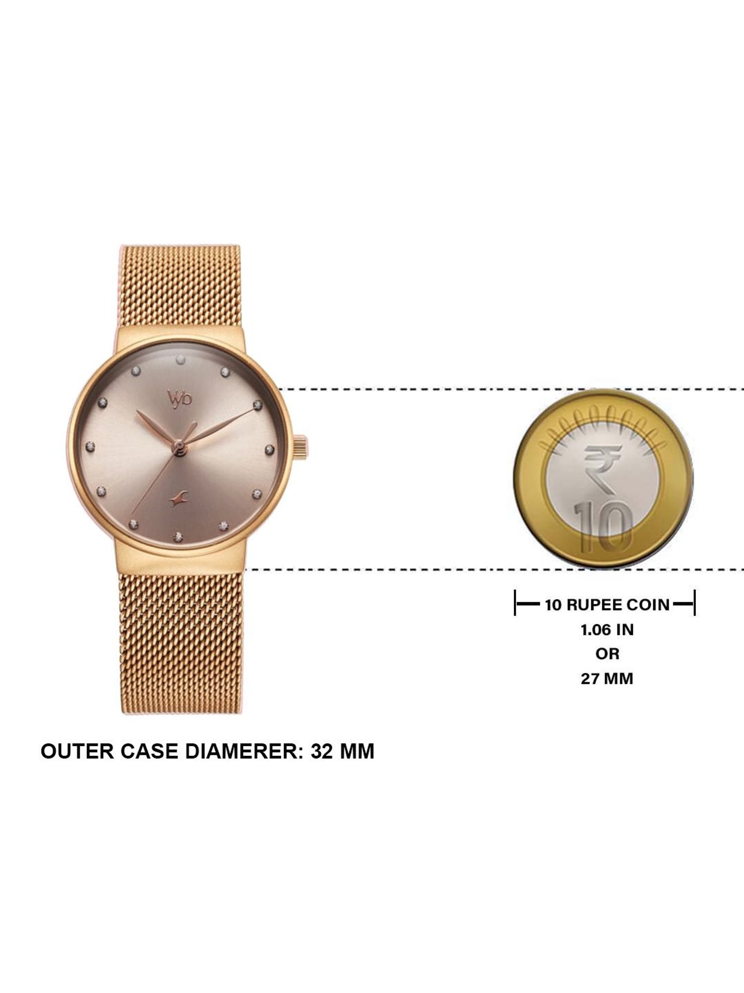 Fastrack Vyb 3.0 FV60046WM01W Analog Watch for Women