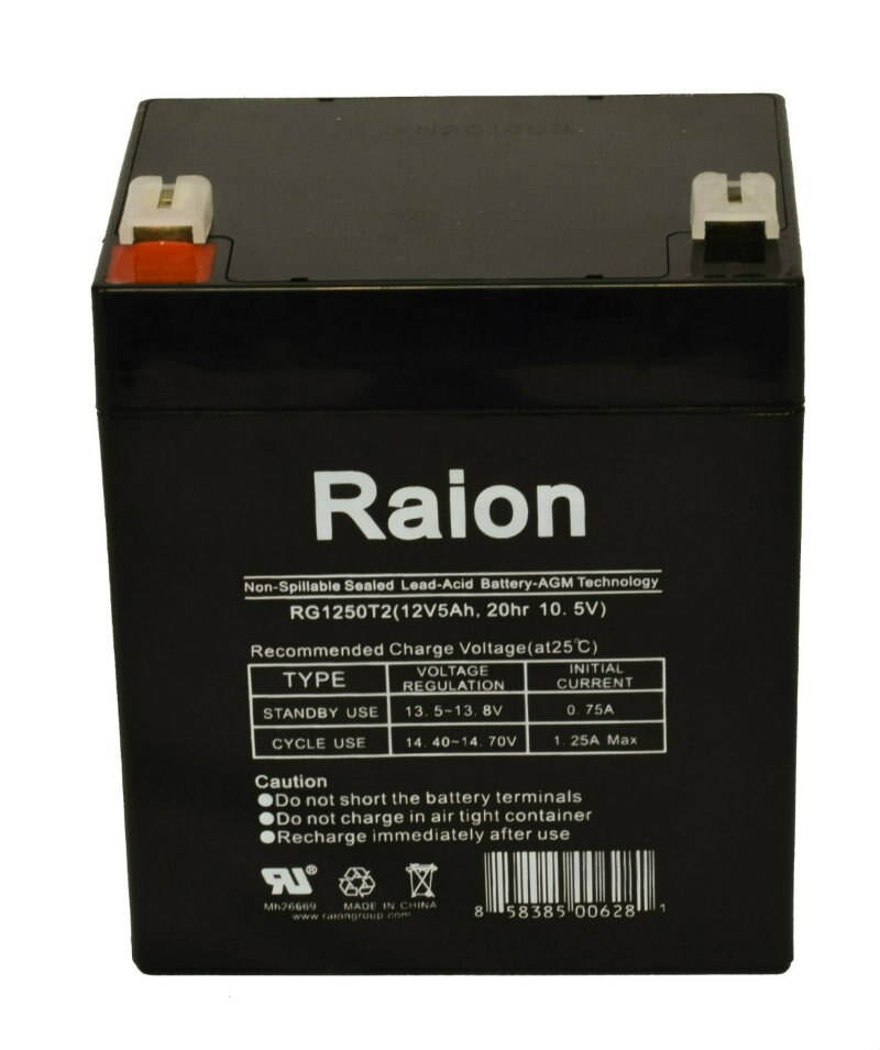 Raion Power 12V 5Ah Replacement UPS Backup Battery For PowerWare PW5110-350VA - 1 Pack