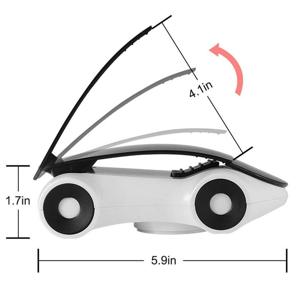 EIGIIS Creative Car Shape Car Phone Holder Non-slip GPS Holder 360&deg;Rotation for iPhone iPad and Other 3 to 6Inch Universal Smartphones (Yellow)