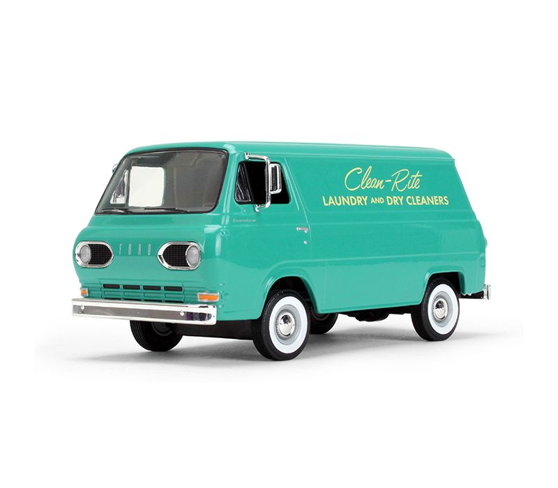 1960's Ford Econoline Van Clean-Rite Laundry and Dry Cleaners 1/25 Diecast Model Car by First Gear