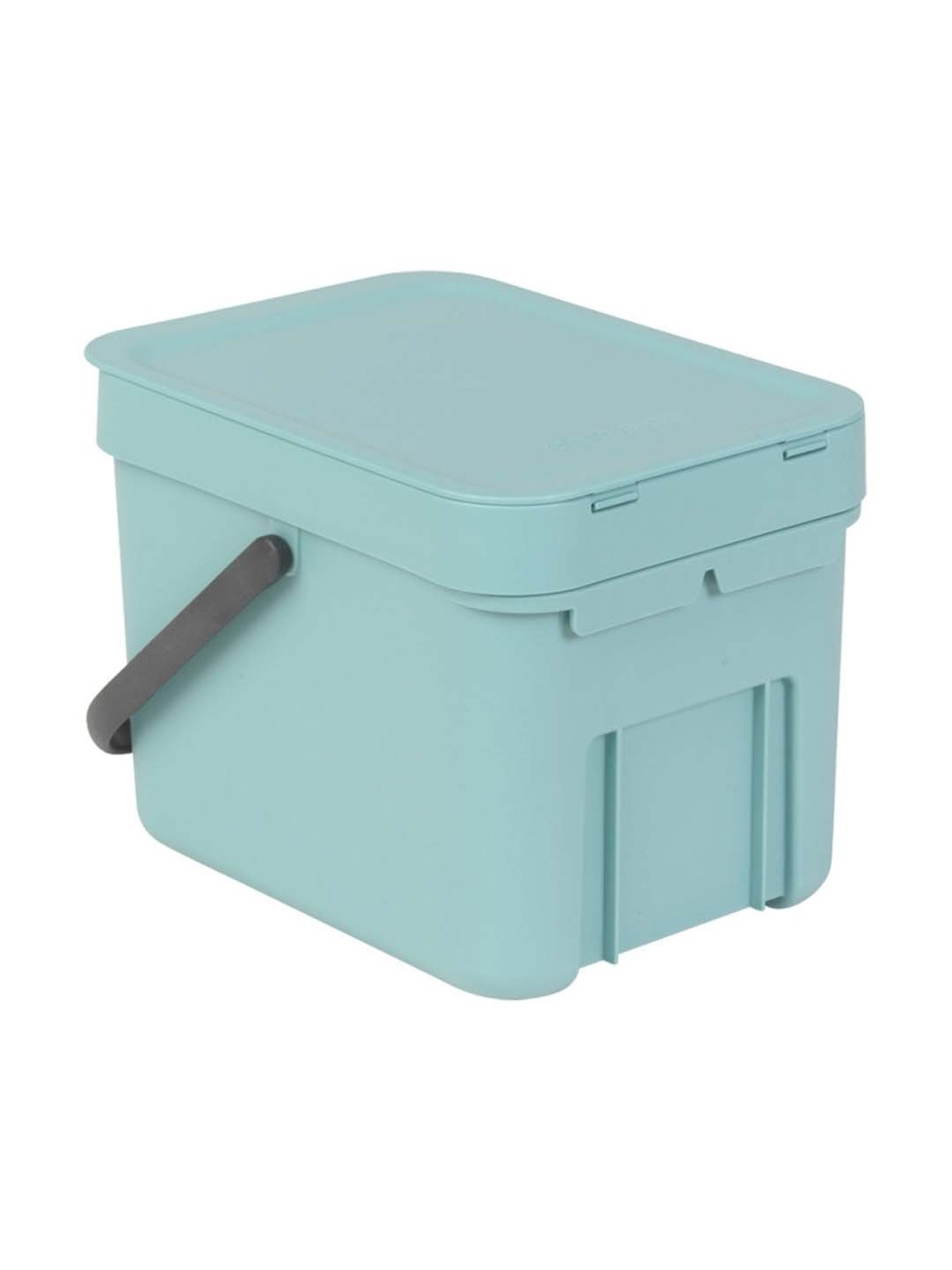BRABANTIA Sort & Go Mint Blue Plastic Waste Bin (6 L) - Set of 1