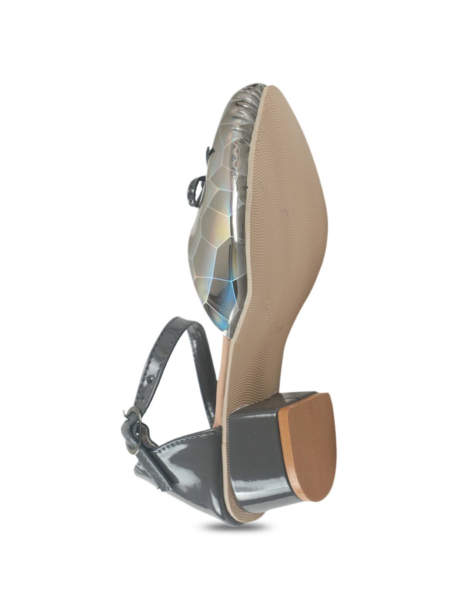 Tiny Bugs Kids Grey & Beige Ethnic Sandals