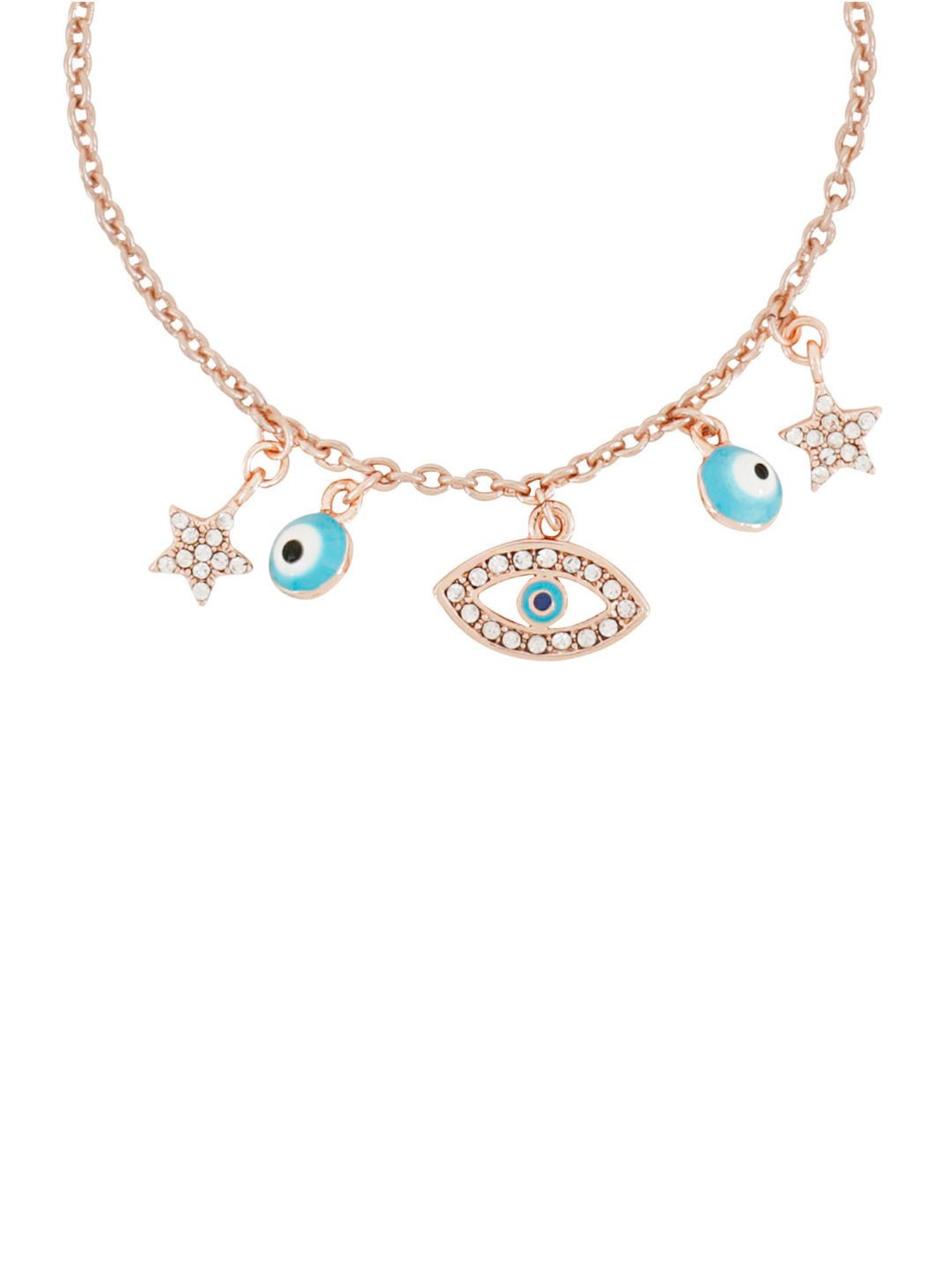 Joker & Witch Cosmos Blue Evil Eye Charms Bracelet