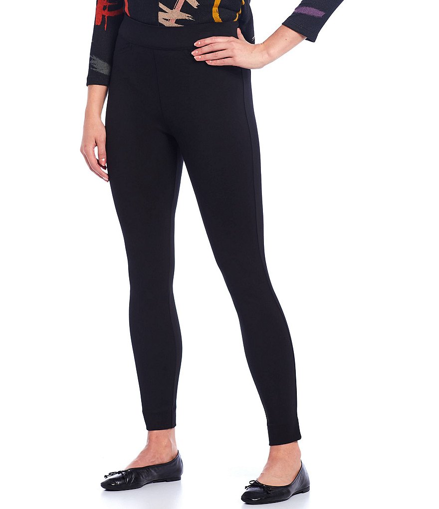 Ali Miles Stretch Knit Skinny Pull-On Pants