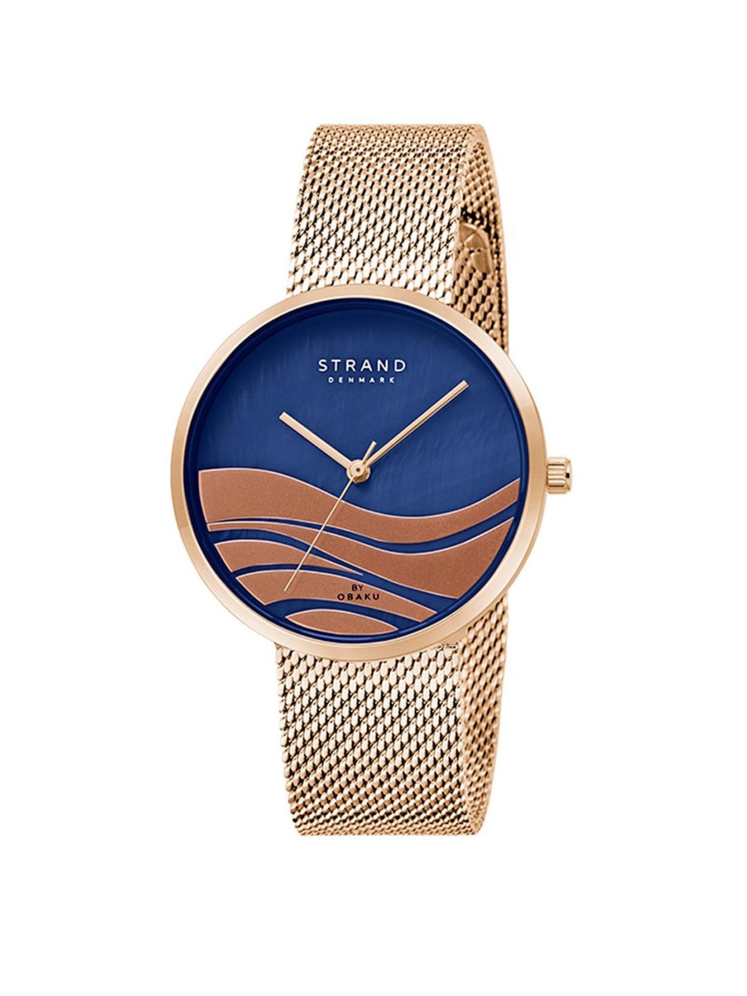 STRAND by Obaku S700LXVLMV-DW Wave Azure Analog Watch for Women